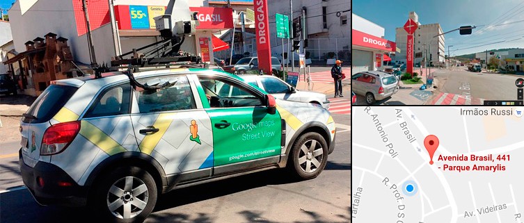 Carro do Google Street View é flagrado nas ruas de Itupeva, SP